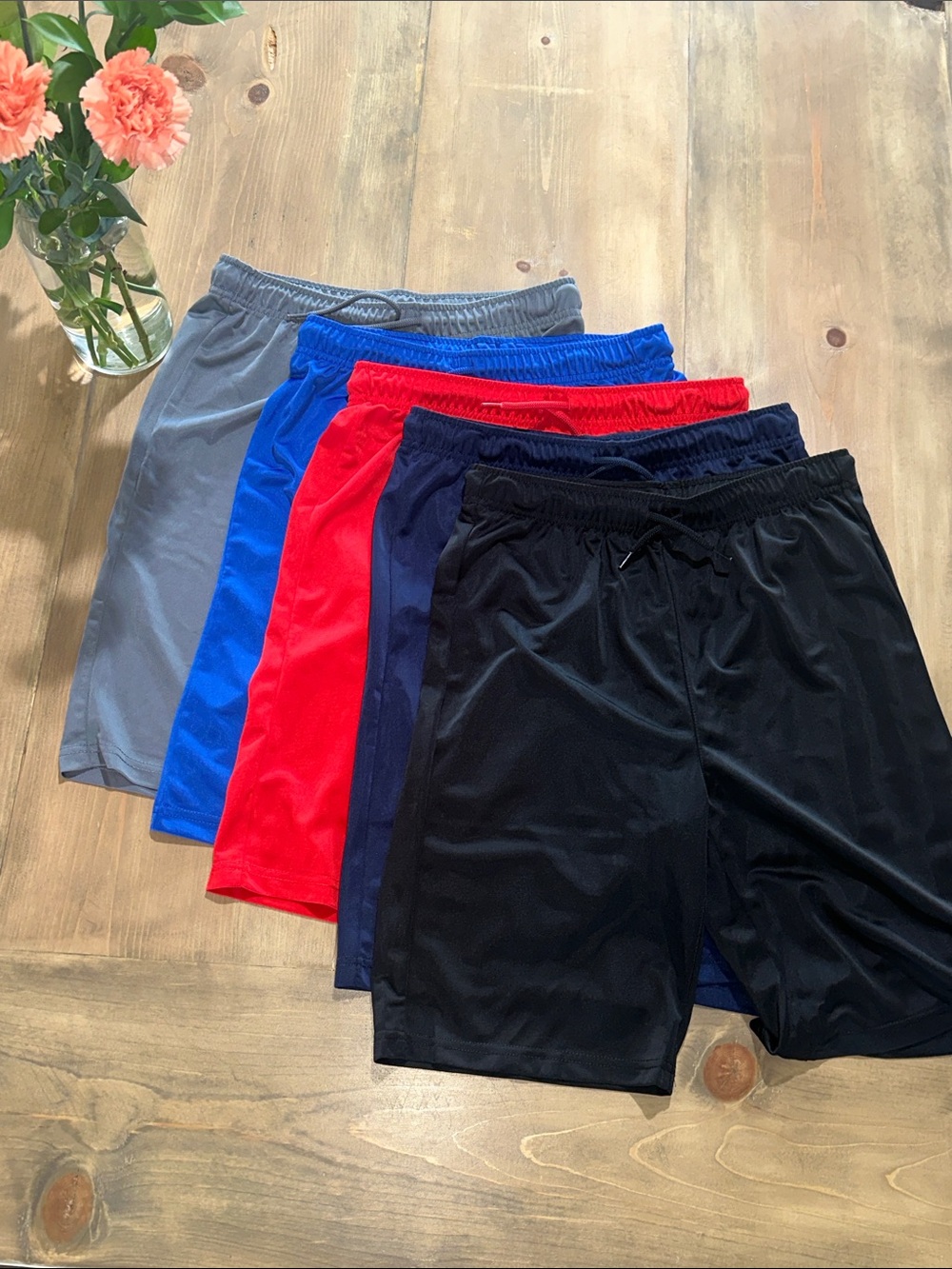 The Children's Place Boy’s Athletic Shorts - Black, Navy, Red, Blue, Gray